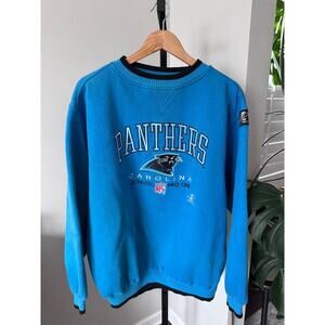 Carolina Panthers Men NFL Vintage Blue Crewneck